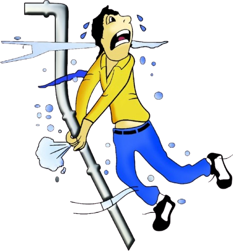 All Clear Plumbing footer logo - cartoon plumber mascot